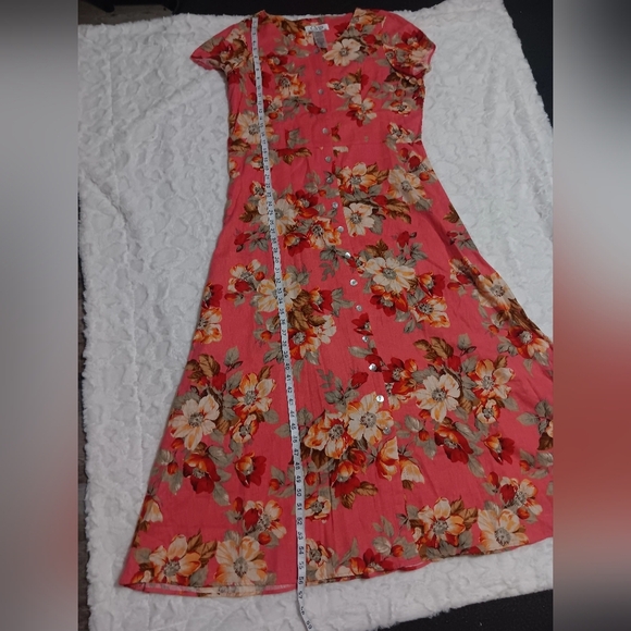 CLUES Maxi Dresses 55% Linen, 45% Rayon - Picture 3 of 6